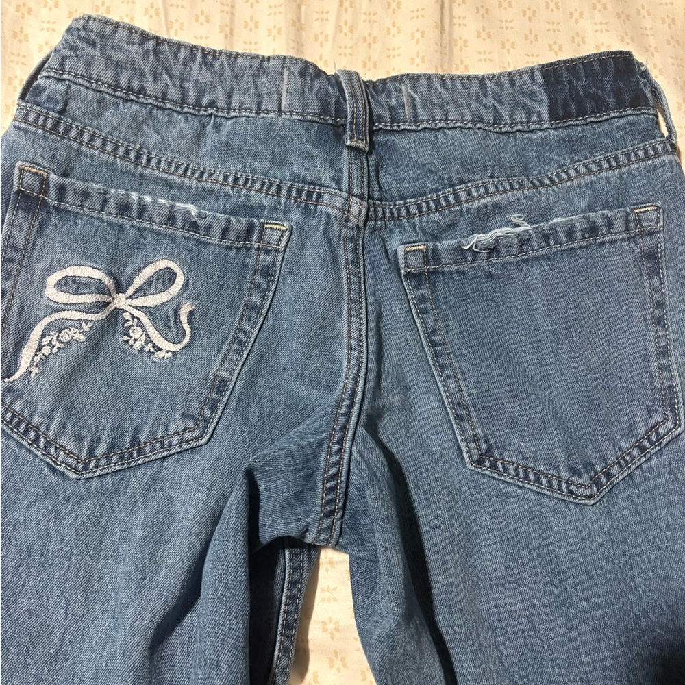 Hollister Blue Denim Low-Rise Baggy Jeans - Picture 3 of 4